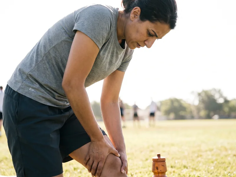 Athlete completing return-to-sport performance testing