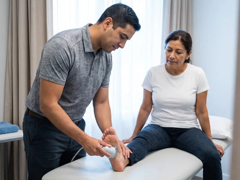 Ultrasound at 10 on 10 Physical Therapy in Morris Plains
